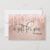 Carte cadeau de certificat Rose moderne tendance o (Devant)