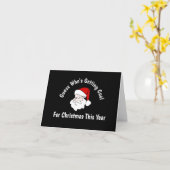 Carte Cadeau de charbon pour Noël (Fleur jaune)