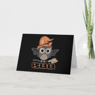 Carte Cadeau de chouette   Boo chouette mignonne enfants