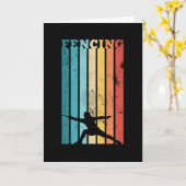 Carte Cadeau de clôture pour l'épée rétro Fencer Saber R (Fleur jaune)