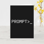 Carte Cadeau de codeur de prompt pour l'ingénieur de pro (Fleur jaune)