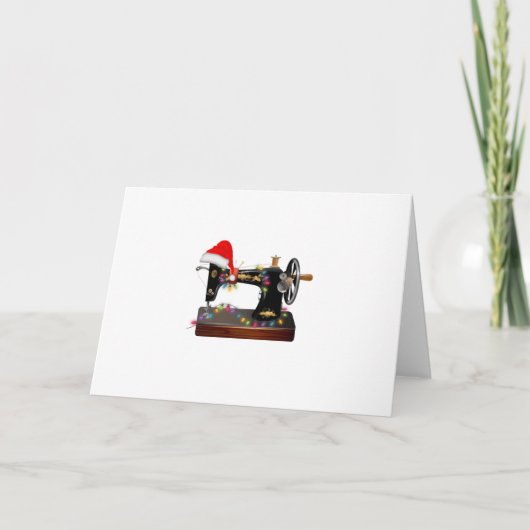 Carte Cadeau de couture | Joyeux Noël amoureux de coutur (Devant)