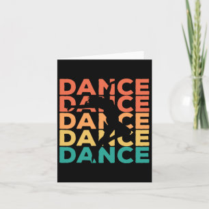 Carte Cadeau De Danse Vintage Rétro Pour Danseurs