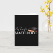 Carte Cadeau De Diplôme Ma Fille L'A Maîtrisé ! (Fleur jaune)