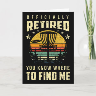 Carte Cadeau de disque de golf retiré officiellement Cad