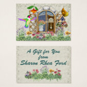 Carte cadeau de fenêtre de chalet - SRF (Devant & derrière)