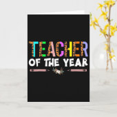 Carte Cadeau De Fête De Professeur De L'Année Appreciati (Fleur jaune)