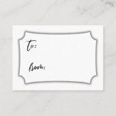 Carte cadeau de Fête des mariées d'affichage de sc (Dos)