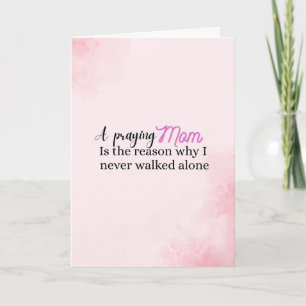 Carte Cadeau de fête des mères chrétienne citation maman
