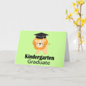 Carte Cadeau de fin d'études de la petite école Lion (Fleur jaune)