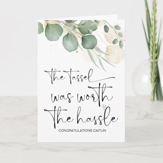 Carte Cadeau de fin d'études Félicitations Diplômé de l' (Devant)