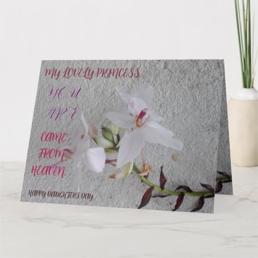 CARTE CADEAU DE FLEURS JOURNALIÈRE FILLE (Devant)