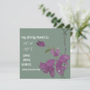 CARTE CADEAU DE FLEURS POUR LA FÊTE DES FILLES
