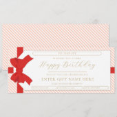 Carte cadeau de garde-bébé de la bande de Pêche de (Devant / Derrière)