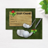Carte cadeau de golf de Noël - Fête des pères vert (Bureau)
