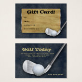 Carte cadeau de golf - Fête des pères Blue Denim (Devant & derrière)