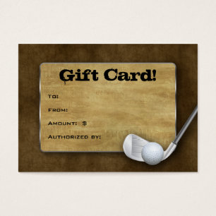 Carte cadeau de golf - Fête des pères Brown