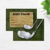 Carte cadeau de golf - Fête des pères verte (Bureau)