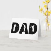 Carte Cadeau de golf papa (Fleur jaune)