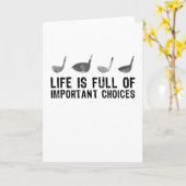 Carte Cadeau de golf rétro pour les choix de golfeurs (Fleur jaune)