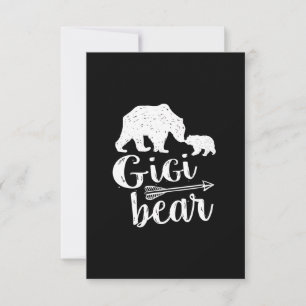 Carte Cadeau de grande grand-mère Gigi Bear