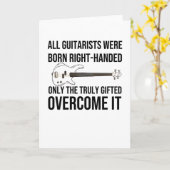 Carte Cadeau de guitariste gaucher Gitariste gaucher jou (Fleur jaune)