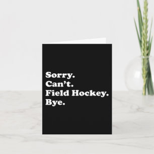 Carte Cadeau De Hockey De Terrain Pour Hommes Femmes Gar