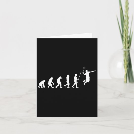 Carte Cadeau de joueur de badminton Evolution Badminton (Devant)