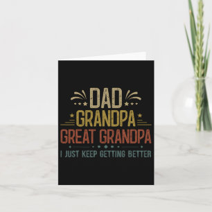 Carte Cadeau de jour des petits-enfants Papa Grand-père