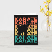 Carte Cadeau De Karaté Vintage Rétro Pour Karateka (Fleur jaune)