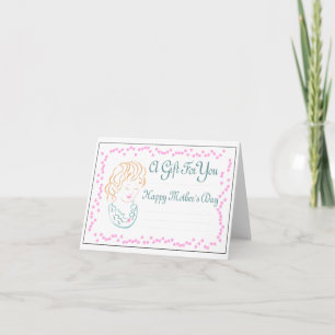 Carte cadeau de la fête des mères