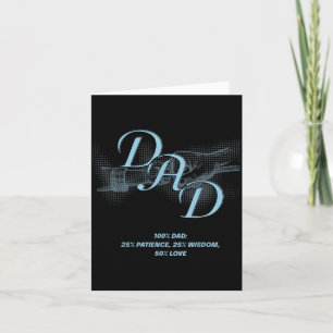 Carte Cadeau de la fête des pères – Citation Papa Amour 