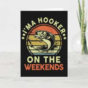 Carte Cadeau de la fête des pères de pêche le week-end d