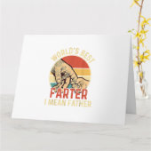 Carte Cadeau de la Fête des Pères Meilleur Père Péteur (Fleur jaune)