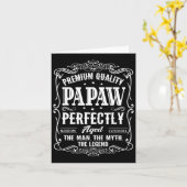 Carte Cadeau de la fête des pères Papaw grand-père pour (Fleur jaune)