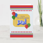 Carte Cadeau de la fête des pères présentant le plus gra (Devant)
