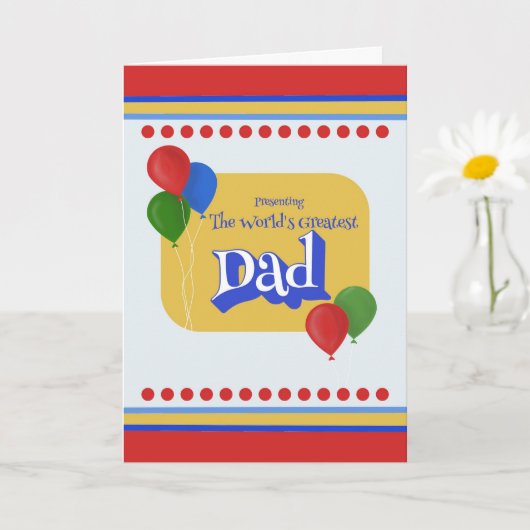 Carte Cadeau de la fête des pères présentant le plus gra (Petite plante)