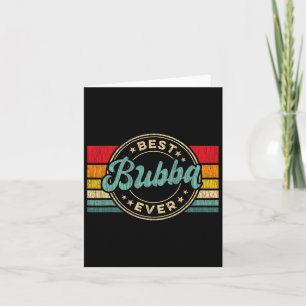 Carte Cadeau de la fête des pères vintage rétro Bubba Ev