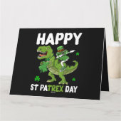 Carte Cadeau de la Saint-Patrick Leprechaun à cheval sur (Dos)