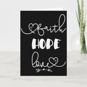 Carte Cadeau de la Saint-Valentin chrétien Foi rustique