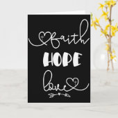 Carte Cadeau de la Saint-Valentin chrétien Foi rustique  (Fleur jaune)