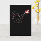 Carte Cadeau de la Saint-Valentin pour amoureux de footb (Fleur jaune)