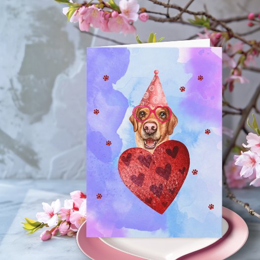 Carte Cadeau de la Saint-Valentin pour chien Labrador vi