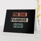 Carte Cadeau de la tante préférée (Fleur jaune)