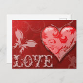 Carte cadeau de Love valentine (Devant / Derrière)