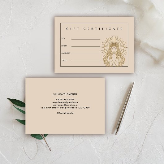 Carte cadeau de maquillage de salon Lashes de chev