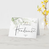 Carte Cadeau de mari Épouse Joyeux Anniversaire Beau Amo (Fleur jaune)