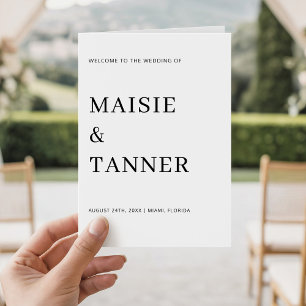 Carte Cadeau de mariage minimaliste Élégante fête de mar