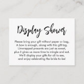 Carte Cadeau de Mariage Moderne et Simple Affichag (Devant)