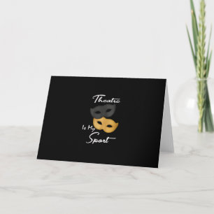 Carte Cadeau de masques de théâtre d'actrice comique pou
